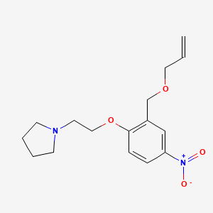 1-(2-(2-((Allyloxy)methyl)-4-nitrophenoxy)ethyl)pyrrolidine