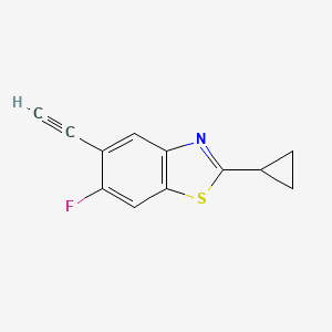 2-Cyclopropyl-5-ethynyl-6-fluorobenzo[d]thiazole