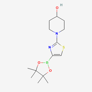 2-(4-Hydroxypiperidin-1-yl)Thiazole-4-boronic acid pinacol ester