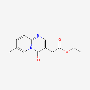 4H-Pyrido[1,2-a]pyrimidine-3-acetic acid, 7-methyl-4-oxo-, ethyl ester