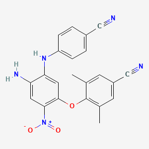 Benzonitrile, 4-[4-amino-5-[(4-cyanophenyl)amino]-2-nitrophenoxy]-3,5-dimethyl-