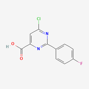 6-Chloro-2-(4-fluorophenyl)pyrimidine-4-carboxylic acid