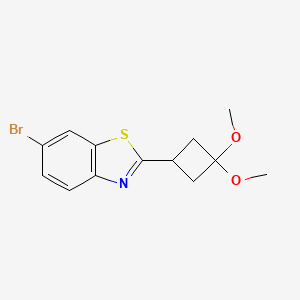 6-Bromo-2-(3,3-dimethoxycyclobutyl)benzothiazole