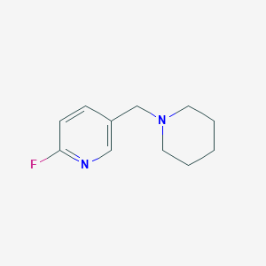 B1393793 2-Fluoro-5-(piperidin-1-ylmethyl)pyridine CAS No. 1281677-24-4