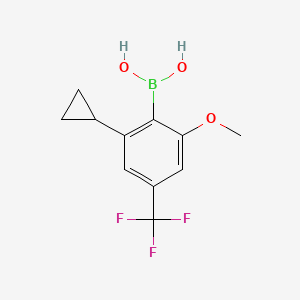 (2-Cyclopropyl-6-methoxy-4-(trifluoromethyl)phenyl)boronic acid