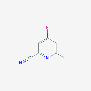 molecular formula C7H5FN2 B13937955 4-Fluoro-6-methylpicolinonitrile 