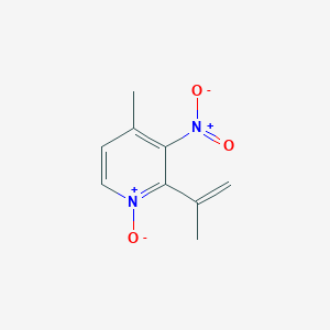 2-Isopropenyl-4-methyl-3-nitro-pyridine 1-oxide