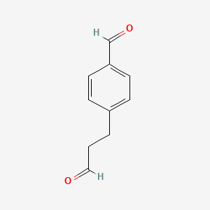 Benzenepropanal, 4-formyl-