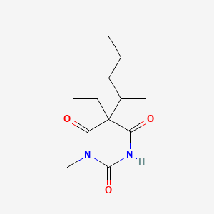 molecular formula C12H20N2O3 B13938024 Barbituric acid, 5-ethyl-1-methyl-5-(1-methylbutyl)- CAS No. 57562-99-9