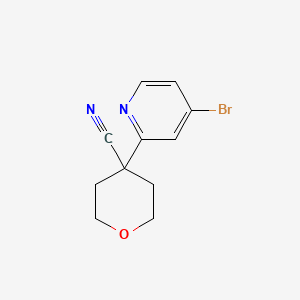 4-(4-Bromo-2-pyridinyl)tetrahydro-2H-pyran-4-carbonitrile