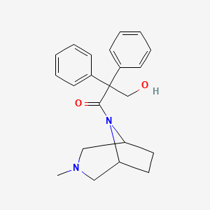 3-Hydroxy-1-(3-methyl-3,8-diazabicyclo[3.2.1]octan-8-yl)-2,2-diphenylpropan-1-one