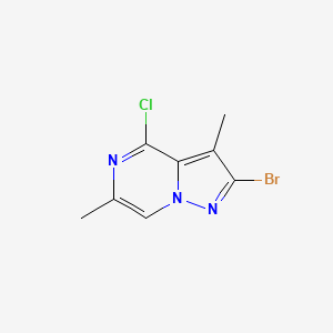 2-Bromo-4-chloro-3,6-dimethylpyrazolo[1,5-a]pyrazine