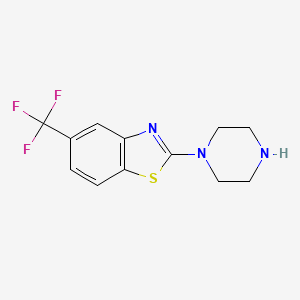 molecular formula C12H12F3N3S B13938061 2-Piperazin-1-yl-5-trifluoromethyl-benzothiazole 