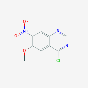 molecular formula C9H6ClN3O3 B13938070 4-Chloro-6-methoxy-7-nitroquinazoline 