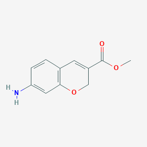 molecular formula C11H11NO3 B13938098 methyl 7-amino-2H-chromene-3-carboxylate 