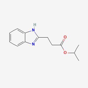 molecular formula C13H16N2O2 B1393810 Isopropyl 3-(1H-benzimidazol-2-yl)propanoate CAS No. 1482741-93-4