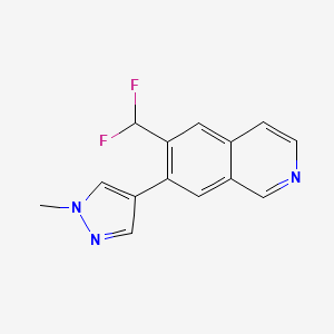 6-(Difluoromethyl)-7-(1-methyl-1H-pyrazol-4-yl)isoquinoline