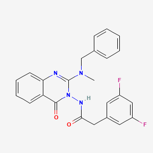 N-[2-(benzyl-methyl-amino)-4-oxo-4H-quinazolin-3-yl]-2-(3,5-difluorophenyl)acetamide