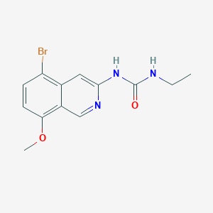 1-(5-Bromo-8-methoxyisoquinolin-3-yl)-3-ethylurea