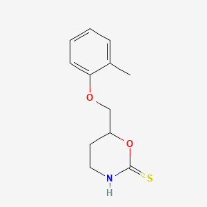 3,4,5,6-Tetrahydro-6-(o-tolyloxymethyl)-2H-1,3-oxazine-2-thione