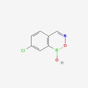 molecular formula C7H5BClNO2 B13938161 7-Chloro-1H-benzo[d][1,2,6]oxazaborinin-1-ol 