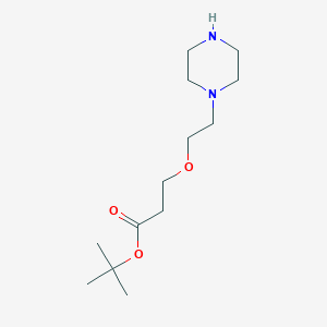 Tert-butyl 3-(2-(piperazin-1-yl)ethoxy)propanoate