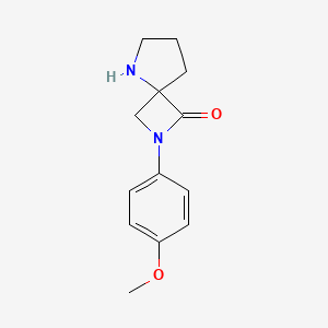 molecular formula C13H16N2O2 B13938184 2-(4-Methoxyphenyl)-2,5-diazaspiro[3.4]octan-1-one 