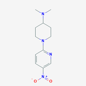 molecular formula C12H18N4O2 B1393820 N,N-dimethyl-1-(5-nitropyridin-2-yl)piperidin-4-amine CAS No. 1007869-42-2