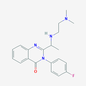 2-(1-(2-(dimethylamino)ethylamino)ethyl)-3-(4-fluorophenyl)quinazolin-4(3H)-one