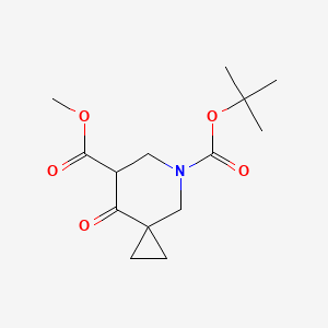 5-O-tert-butyl 7-O-methyl 8-oxo-5-azaspiro[2.5]octane-5,7-dicarboxylate