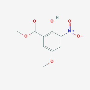 molecular formula C9H9NO6 B1393832 Methyl 2-hydroxy-5-methoxy-3-nitrobenzoate CAS No. 2888-09-7