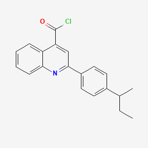 molecular formula C20H18ClNO B1393843 2-(4-叔丁基苯基)喹啉-4-甲酰氯 CAS No. 1160264-67-4