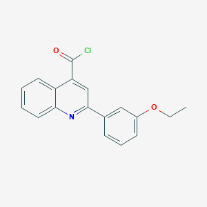 molecular formula C18H14ClNO2 B1393844 2-(3-乙氧苯基)喹啉-4-甲酰氯 CAS No. 1160264-76-5
