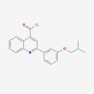 molecular formula C20H18ClNO2 B1393845 2-(3-异丁氧基苯基)喹啉-4-羰基氯 CAS No. 1160264-69-6