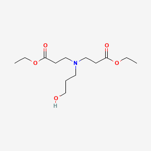 molecular formula C13H25NO5 B13938498 beta-Alanine, N-(3-ethoxy-3-oxopropyl)-N-(3-hydroxypropyl)-, ethyl ester CAS No. 53935-66-3