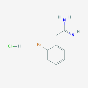 molecular formula C8H10BrClN2 B139385 2-(2-Bromophenyl)ethanimidamide hydrochloride CAS No. 127813-37-0