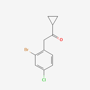 2-(2-Bromo-4-chlorophenyl)-1-cyclopropylethanone