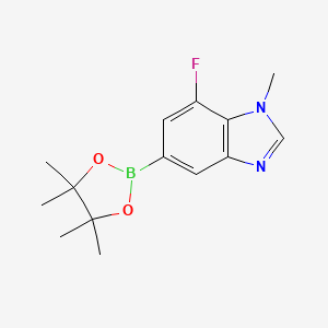 7-Fluoro-1-methyl-5-(4,4,5,5-tetramethyl-1,3,2-dioxaborolan-2-yl)benzimidazole