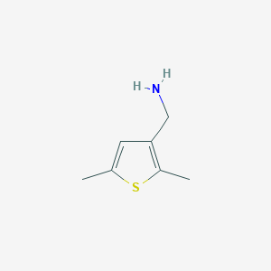 molecular formula C7H11NS B1393862 (2,5-二甲基噻吩-3-基)甲胺 CAS No. 34843-88-4