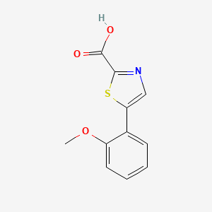 molecular formula C11H9NO3S B1393863 5-(2-甲氧基苯基)噻唑-2-羧酸 CAS No. 1211509-55-5