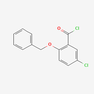 molecular formula C14H10Cl2O2 B1393865 2-(Benzyloxy)-5-chlorobenzoyl chloride CAS No. 41220-63-7