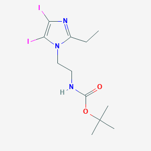 [2-(2-Ethyl-4,5-diiodo-imidazol-1-yl)-ethyl]-carbamic acid tert-butyl ester