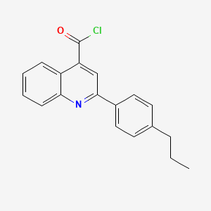 molecular formula C19H16ClNO B1393869 2-(4-Propylphenyl)quinoline-4-carbonyl chloride CAS No. 1160264-65-2