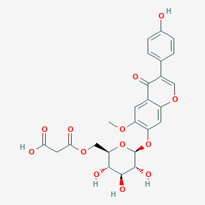 molecular formula C₂₅H₂₄O₁₃ B139387 6''-O-Malonylglycitin CAS No. 137705-39-6