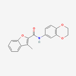 N-(2,3-dihydro-1,4-benzodioxin-6-yl)-3-methyl-1-benzofuran-2-carboxamide