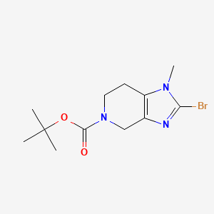 molecular formula C12H18BrN3O2 B13938765 tert-Butyl 2-bromo-1-methyl-1,4,6,7-tetrahydro-5H-imidazo[4,5-c]pyridine-5-carboxylate 