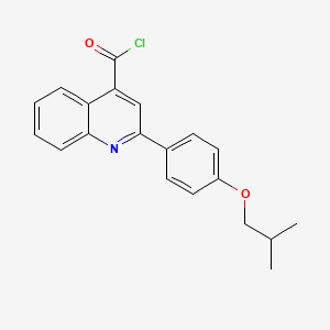 molecular formula C20H18ClNO2 B1393881 2-(4-Isobutoxyphenyl)quinoline-4-carbonyl chloride CAS No. 1160264-84-5