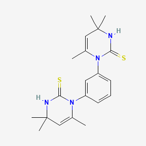 2(1H)-Pyrimidinethione, 1,1'-(1,3-phenylene)bis(3,4-dihydro-4,4,6-trimethyl-