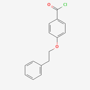molecular formula C15H13ClO2 B1393885 4-(2-苯乙氧基)苯甲酰氯 CAS No. 756478-86-1