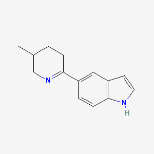 5-(3,4,5,6-Tetrahydro-5-methyl-2-pyridinyl)-1H-indole